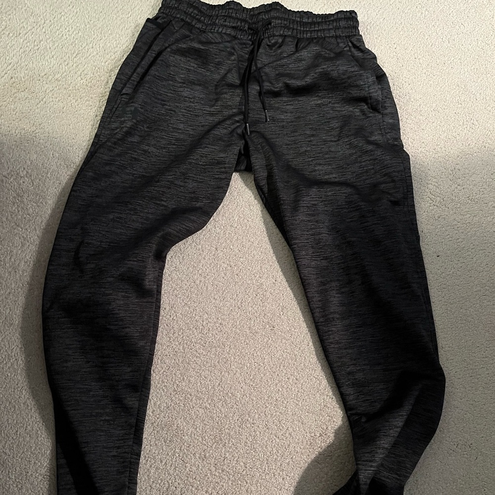 Under Armour Grey Twist Sweatpants Tapered Open